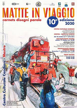Mostra collettiva di acquerello e disegno matite in viaggio 2020. venezia