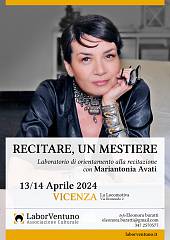 Recitare, un mestiere - workshop di orientamento alla recitazione con mariantonia avati