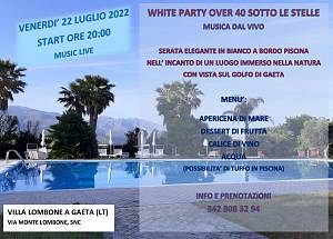 White party over 40 sotto le stelle