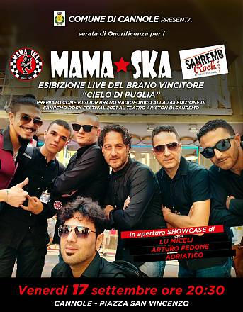 Serata di onorificenza per i mama ska band