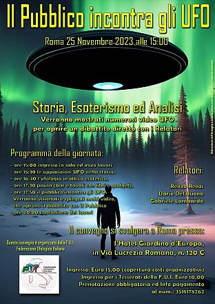 Il pubblico incontra gli ufo (storia, esoterismo e analisi)
