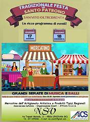 Mercatino della tradizionale festa del santo patrono