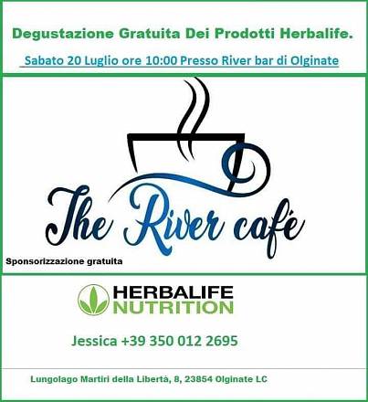 Degustazione gratuita prodotti herbalife presso river cafè di olginate