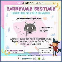 Carnevale bestiale | villa dei mosaici