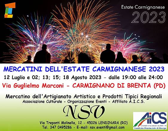 Mercatini dell'estate carmignanese 2023