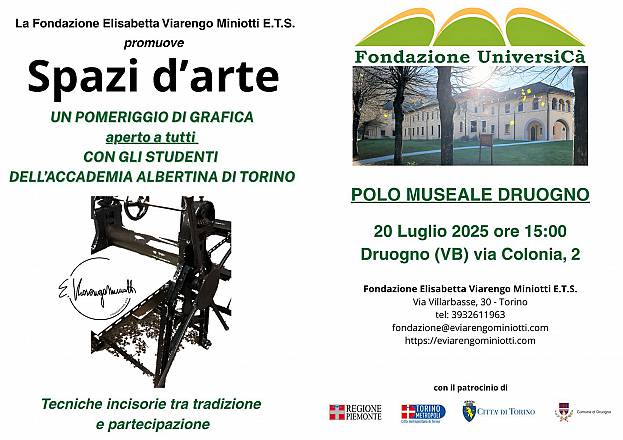 Spazi d'arte – workshop di grafica