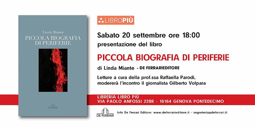 Presentazione raccolta poesie piccola biografia di periferie a genova