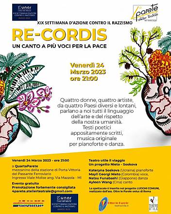 Re-cordis “luoghi comuni xix settimana d’azione contro il razzismo