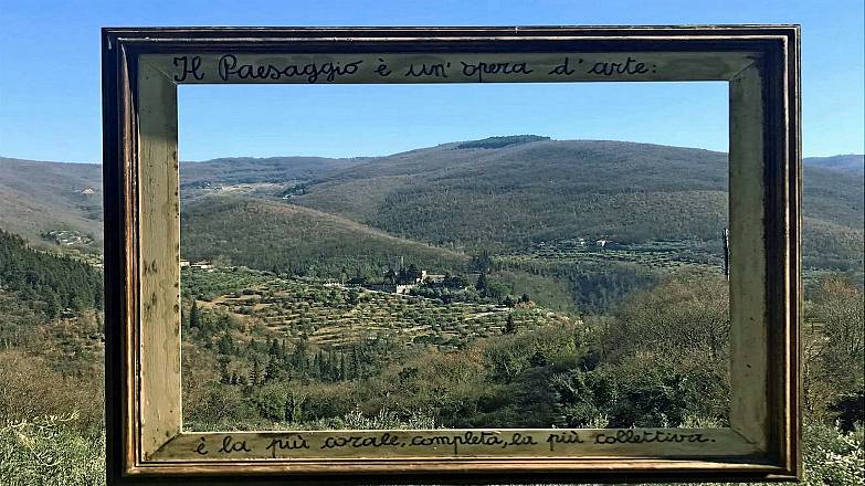 Parco agricolo di travalle nella campagna fiorentina