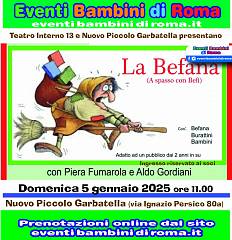 Spettacolo teatrale per bambini la befana - a spasso con befi