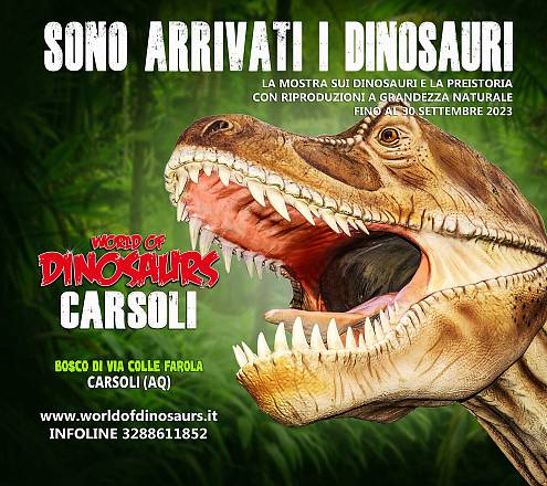 World of dinosaurs - la mostra sui dinosauri e la preistoria