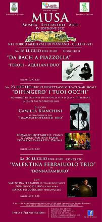 Musa musica, spettacolo e arte