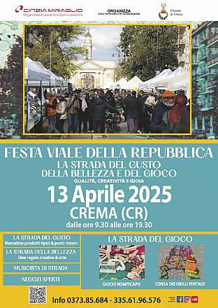 Festa di viale repubblica - “la strada del gusto, della bellezza e del gioco