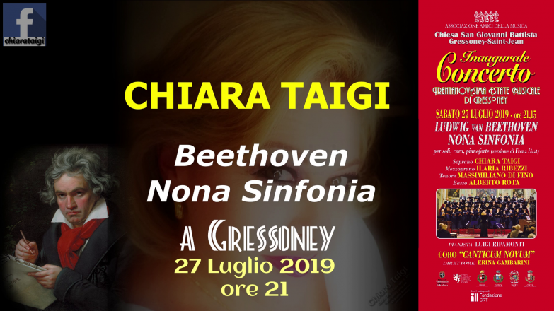 Concerto inaugurale - xxxixª estate musicale di gressoney - chiara taigi - beethoven - sinfonia n°9 - 27 luglio 2019