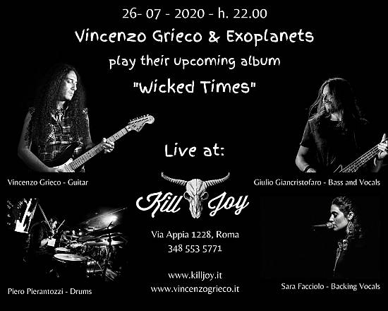 Vincenzo grieco & exoplanets live @kill joy summer festival