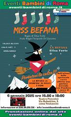 Spettacolo teatrale per bambini miss befana