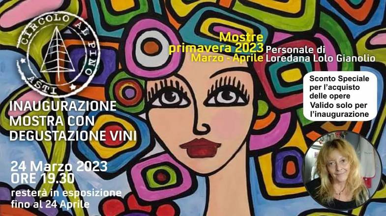 Inaugurazione mostra personale di loredana lolo gianolio