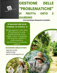 Gestione delle problematiche di orto frutta e giardino