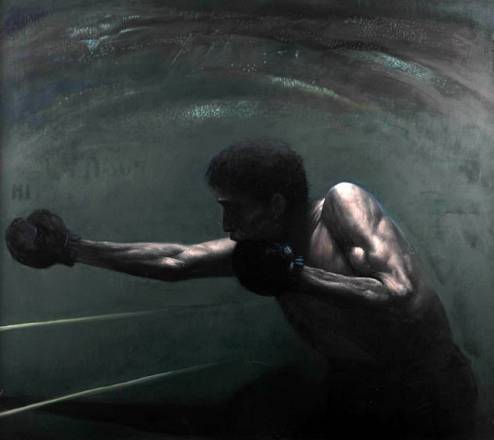 Le sfide sportive diventano capolavori d'arte. in mostra le originalissime opere del maestro mario russo dedicate a varie discipline. madrina l'attrice adriana russo.