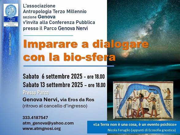 Imparare a dialogare con la bio-sfera