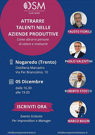 Attrarre talenti nelle aziende produttive