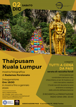 Thaipusam - mostra fotografica e cena di raccolta fondi