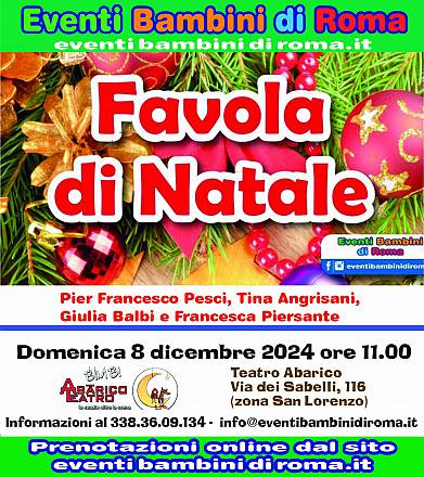 Spettacolo teatrale per bambini favola di natale