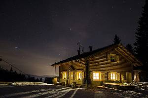 Trentino ski sunrise - baita del neff