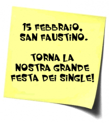 Festa dei single - pizzata di san faustino