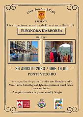 Rievocazione storica medievale - arrivo della piccola eleonora d'arborea a bosa