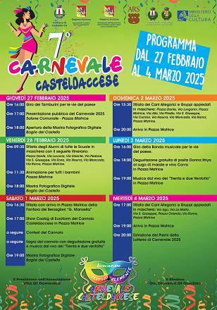 Casteldaccia si prepara a un carnevale 2025 ricco di eventi e tradizioni