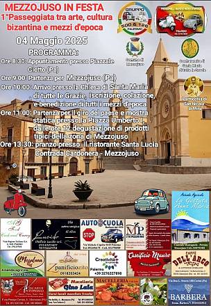 Mezzojuso in festa - passeggiata tra arte, cultura bizantina e mezzi d’epoca