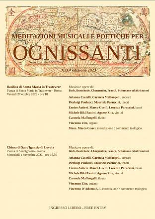 Meditazioni musicali e poetiche per ognissanti xixa edizione 2023
