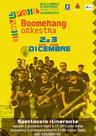Spettacolo itinerante boomerang orkestra