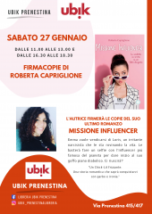 Firmacopie del romanzo missione influencer di roberta capriglione