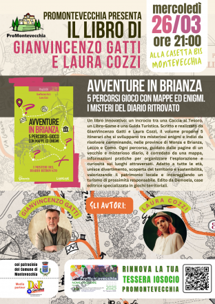 Presentazione libro “avventure in brianza: 5 percorsi gioco con mappe ed enigmi. i misteri del diario ritrovato.