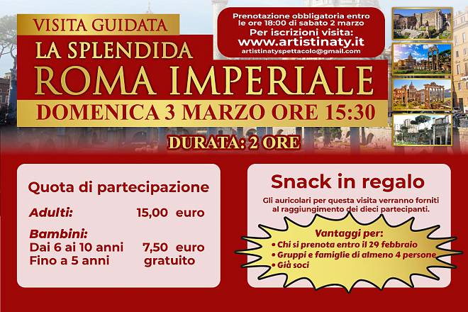 La splendida roma imperiale - visita guidata