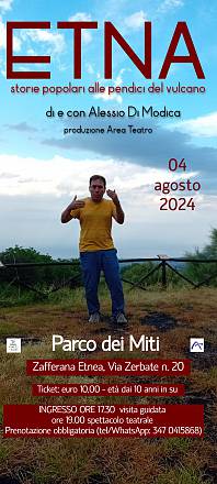 Etna storie popolari alle pendici del vulcano - di e con alessio di modica