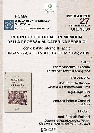 Sergio bini: organizza, apprendi et labora