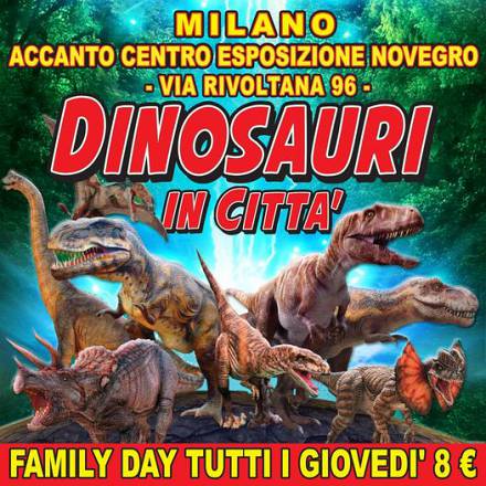 Arriva anche a milano segrate la mostra “dinosauri in città, che sta girando l’italia con esemplari robotizzati e a grandezza naturale per uno straordinario viaggio nel tempo.