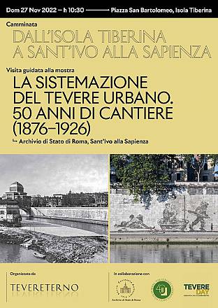 Tevereterno • dall'isola tiberina a sant'ivo alla sapienza • passeggiata e mostra