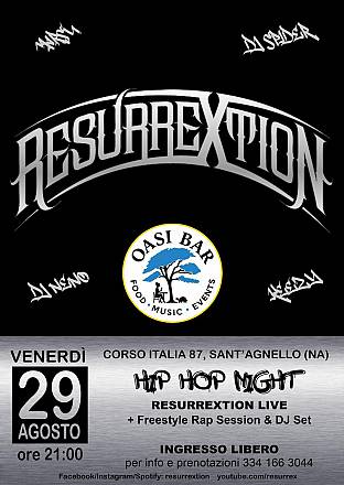 Hip hop night - resurrextion in concerto
