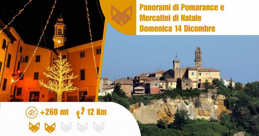Panorami di pomarance e mercatini di natale