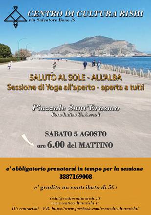 Saluto al sole all'alba