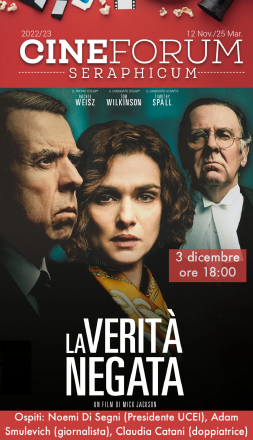 Incontro sul negazionismo con il film “la verità negata al cineforum seraphicum