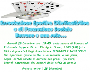 Torneo di burraco incontri amicizia
