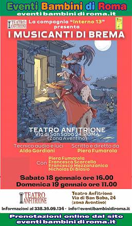 Spettacolo teatrale per bambini i musicanti di brema
