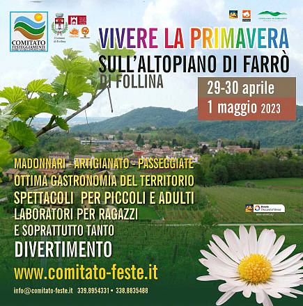 Vivere la primavera sull’altopiano a farrò di follina.