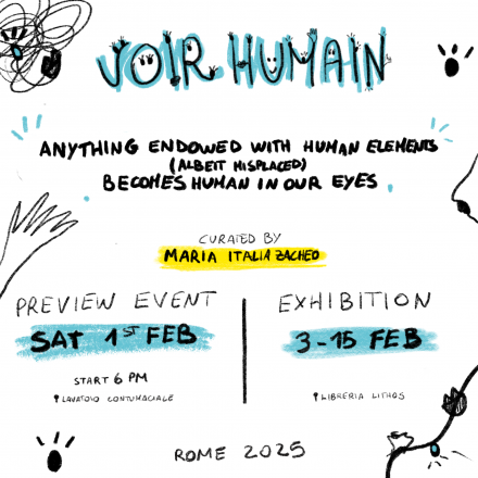 Voirhumain / anything endowed with human elements (albeit misplaced) becomes human in our eyes