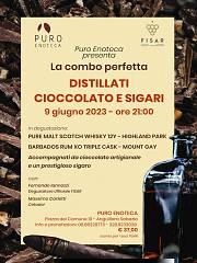La combo perfetta, distillati, cioccolato e sigari